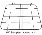 Bompani Boreal Fox Griglia 4 Fuochi Cucina a Gas Acciaio cm.42 X 35