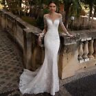 Abito da Sposa Nuovo a Sirena Matrimonio Occasioni Speciali