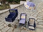 Trio PEG Perego Carrozzina passeggino e seggiolino vintage 1979 in ottimo stato