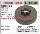 Pignone HOMELITE motore motosega 330 350 360 410 3/8" denti 7 007440