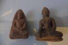 Buddha, 2 Antico Ton-Miniaturen, Antica