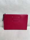 Lancome Pink Make Up Cosmetics Bag Ladies Travel Faux Leather Small