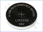 LIR2032 Pila Batteria Ricaricabile replace BR CR DL ECR KCR ML LM LIR 2032 3.6V