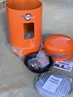 New Busch ￼Beer Barbecue BBQ Smoker Hunting Orange No Tap Handle Led Sign Light