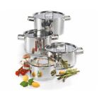 SET-BATTERIA 4 PENTOLE INOX KUCHENPROFI SANREMO