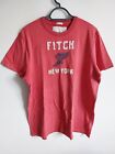 ABERCROMBIE & FITCH   MENS   2XL XXL  RED   T SHIRT   GOOD USED CONDITION