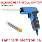 SALDATORE A PISTOLA PROFESSIONALE 30/70W WATT SALDATURA A STAGNO SALDANTE GUN