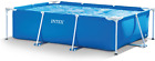 Intex Piscina Fuori Terra Frame Rettangolare 3834 L Acciaio PVC Blu 300X200X75Cm