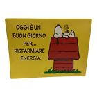 PROMOZIONALE Q8 TOVAGLIETTA AMERICANA COLAZIONE PLASTICA PEANUTS SNOOPY 2022