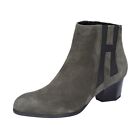 scarpe donna HOGAN stivaletti verde camoscio BK698