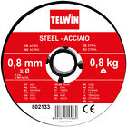 Bobina Filo per Saldatura TELWIN Saldare a Gas tipo MIG-MAG NO-FLUX Peso 0,8 Kg