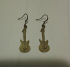 EARRINGS ORECCHINI CHITARRA GUITAR  BELLISSIMI IDEA REGALO