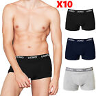 12 24 paia Pezzi Box Boxer Uomo Mutande Cotone Elasticizzato Intimo Nero Grigio