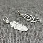 5pcs of 925 Sterling Silver Small Feather Charms for Bracelet Necklace