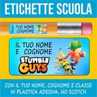 30+120 pz ETICHETTE ADESIVE personalizzate scuola  con il nome stumble guys