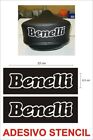 Adesivo stencil Benelli logo vintage sella restauro maschera moto carena casco