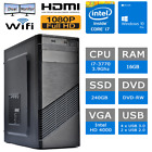 PC FISSO COMPUTER DESKTOP i7-3770 RAM 16GB SSD 240GB DVD WIN 11 OFFICE 2021