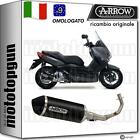 ARROW SCARICO NOCAT OMOLOGATO URBAN ALLUMINIO NERO YAMAHA XMAX X-MAX 250 2010 10