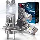 KATUR Lampadine H7 LED 55W 12000LM, Kit Lampada Sostituzione per Alogena Lampade