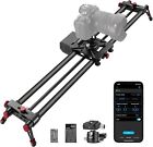 47.2”/120cm Motorized Camera Slider, App Wireless Control Carbon Fiber Dolly Rai