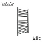 - Scaldasalviette cromato termoarredo diritto 68x50 interasse 45 - Opera Ercos