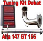 DOWNPIPE TUBO RIMOZIONE KAT ALFA 147 GT JTD Mjet 115 150 170cv + Filtro Sportivo