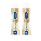 Durex gel Real Feel 50ml x2, Gel Lubrificante Intimo Sessuale a Lunga Durata