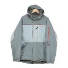 O Neill Ski Jacket Mens Size L Grey Full Zip Snow Skirt Outdoor Hooded