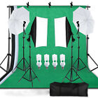 Andoer Studio Fotografie Licht Kit mit Softboxen und Hintergrund System