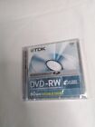 DVD-RW 60 Minuti Double Side TDK Videocamera NUOVO