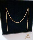 Collana Catenina in ORO GIALLO 45CM Modello Singapore ORO 18 KT 750% List. 220€