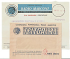 Telegramma Portoghese Marconi Radio anni 50