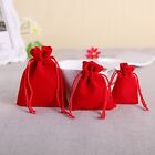 10 20 50 Velvet Bags Jewelry Wedding Party Favour Gift Drawstring Pouches 7 Size