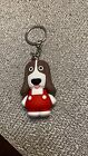 Beagle Basset Bloodhound   dog keyring key chain