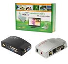 ADATTATORE CONVERTITORE DA VIDEO BNC S-VIDEO IN VGA OUT NOTEBOOK PC -DVR TELECAM