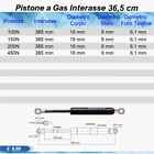 1 PISTONE A GAS MOLLA AMMORTIZZATORE PER MOBILI, CUCINA, SELLA, Foro Ø 6,1 mm