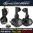 COPPIA FARETTI LED FENDINEBBIA MOTO FARI 6000K BENELLI TRK 502 702 40W 4000