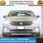 CONVERSIONE EFFETTO LED PER FIAT TIPO LAMPADE ANABBAGLIANTI H7 + FENDINEBBIA H11