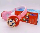 CUFFIE SUPER MARIO BLUETOOTH WIFI PIEGHEVOLI CARTOONS VIDEOGAME HEADPHONE