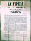 Modena - Giornalismo – Periodici - La Vipera - Manifesto - Programma