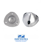 ANODO OGIVA IN ZINCO MAX PROP A 3 FORI - VARIE MISURE