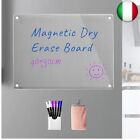 SENSING Calendario magnetico in acrilico per frigorifero, cancellabile a secco,