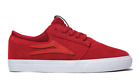 Lakai Footwear Griffin Reflective Red Flare Suede Skate Shoes