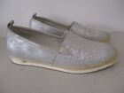 JENNY - Halbschuhe / Slipper / Mokassin / Ballerina, Silber, Gr. 6H (EUR39)