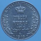 SOMALIA ITALIANA VITTORIO EMANUELE III 1/3 RUPIA 1919 ROMA ARGENTO SILVER MONETA