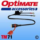 TM71 OptiMate Weatherproof Waterproof Fused 12V Permanent Lead