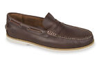 VALLEVERDE 36800 MOCASSINI SLIPON SCARPE DA BARCA UOMO INGRASSATO BROWN MARRONE