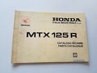 HONDA MTX 125 R 1986 catalogo ricambi italiano originale