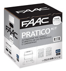 FAAC PRATICO KIT AUTOMAZIONE CANCELLO SCORREVOLE 600KG 10564944+787007 TEL.OMAGG