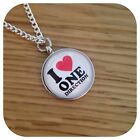 One**direction ** LOVE **  Direction Heart 1D necklace